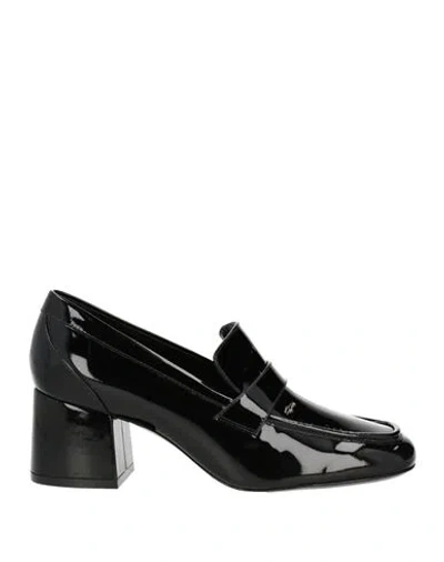 Stuart Weitzman Woman Loafers Black Size 7.5 Leather In Black