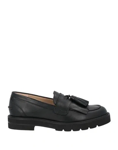Stuart Weitzman Woman Loafers Black Size 8 Calfskin