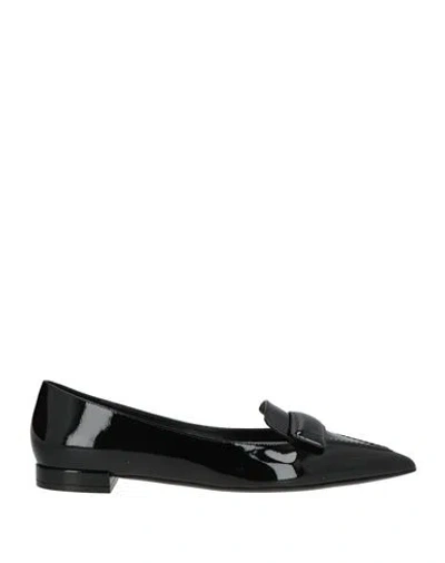 Stuart Weitzman Woman Loafers Black Size 8 Leather