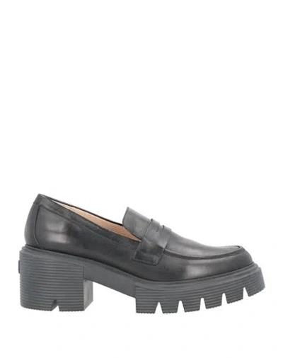 Stuart Weitzman Woman Loafers Black Size 8 Soft Leather