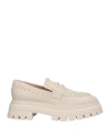 Stuart Weitzman Woman Loafers Ivory Size 11.5 Calfskin In White