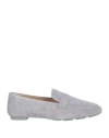 Stuart Weitzman Jet 10mm Suede Loafers In Grey