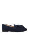 Stuart Weitzman Woman Loafers Navy Size 7.5 Leather