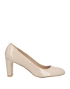 Stuart Weitzman Vida 75mm Patent Leather Pumps In Beige