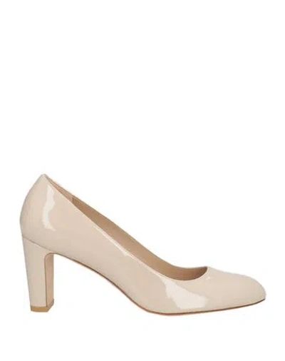 Stuart Weitzman Woman Pumps Beige Size 7 Leather In Dune