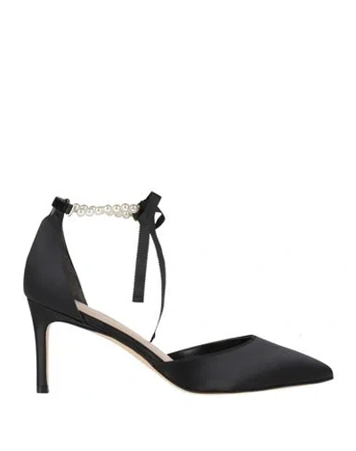 Stuart Weitzman Woman Pumps Black Size 5 Textile Fibers
