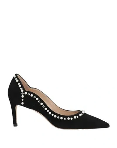 Stuart Weitzman Woman Pumps Black Size 6 Leather