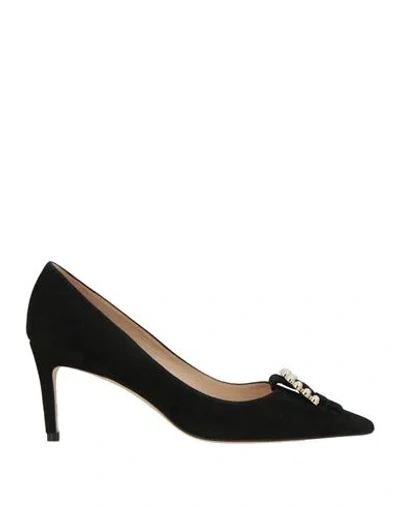 Stuart Weitzman Woman Pumps Black Size 6 Leather