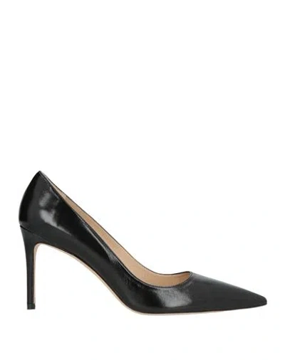 Stuart Weitzman Woman Pumps Black Size 6.5 Calfskin