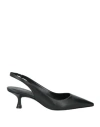 Stuart Weitzman Woman Pumps Black Size 7.5 Leather