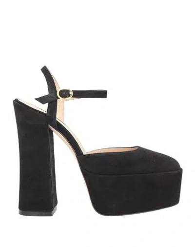 Stuart Weitzman Woman Pumps Black Size 9.5 Soft Leather