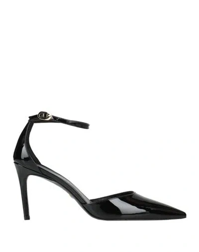 Stuart Weitzman 100mm Pointed-toe Leather Pumps In Black