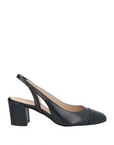 Stuart Weitzman Woman Pumps Black Size 7.5 Leather