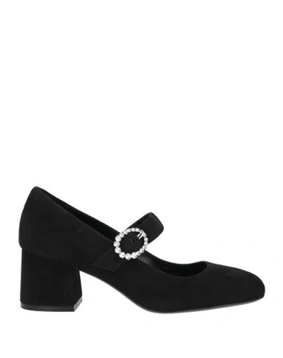 Stuart Weitzman Woman Pumps Black Size 8 Leather