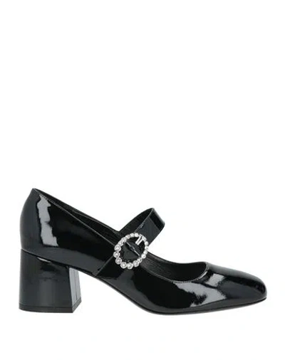 Stuart Weitzman Woman Pumps Black Size 8.5 Leather