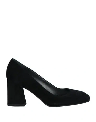 Stuart Weitzman Woman Pumps Black Size 9.5 Leather In Black