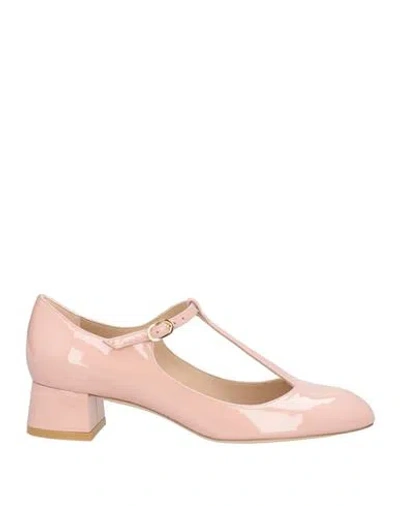 Stuart Weitzman Woman Pumps Blush Size 7.5 Leather In Pink