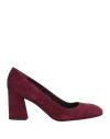 Stuart Weitzman Woman Pumps Burgundy Size 5.5 Leather