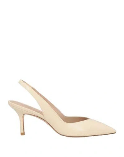 Stuart Weitzman Woman Pumps Ivory Size 7 Calfskin In White