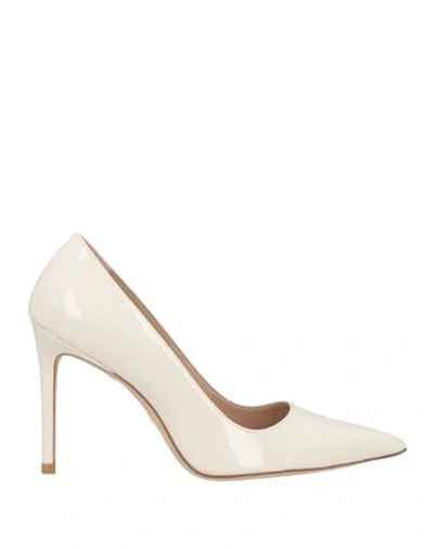Stuart Weitzman Woman Pumps Ivory Size 7.5 Leather In White