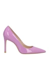 Stuart Weitzman Woman Pumps Lilac Size 10.5 Leather In Purple