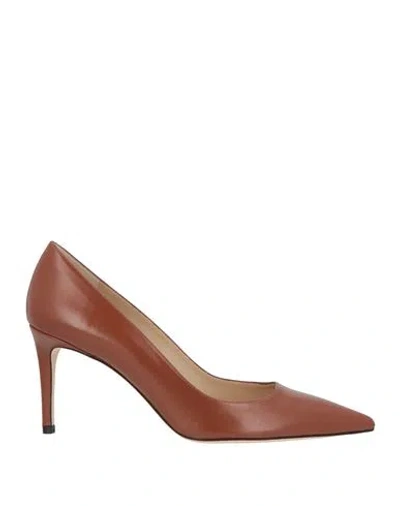 Stuart Weitzman Woman Pumps Tan Size 8 Leather In Brown