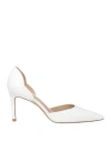 Stuart Weitzman Woman Pumps White Size 5.5 Leather