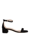 Stuart Weitzman Woman Sandals Black Size 4.5 Leather
