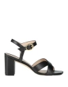 Stuart Weitzman Woman Sandals Black Size 7.5 Leather