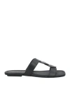 Stuart Weitzman Woman Sandals Black Size 7.5 Leather In Black