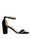 Stuart Weitzman Nudistcurve 75 Block Heel Sandal In Black