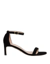Stuart Weitzman Open-toed High-heeled Sandals In Black