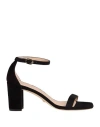 Stuart Weitzman 80mm Nearlynude Sandals In Black
