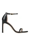 Stuart Weitzman Woman Sandals Black Size 7.5 Soft Leather
