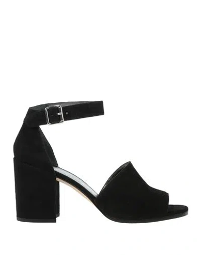 Stuart Weitzman Woman Sandals Black Size 9.5 Leather
