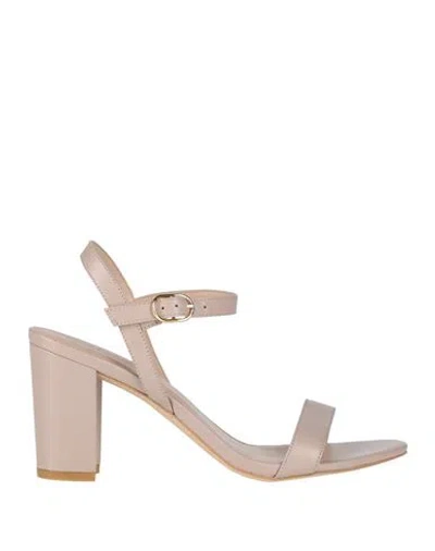 Stuart Weitzman Woman Sandals Blush Size 7.5 Leather In Pink