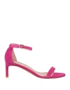 Stuart Weitzman Woman Sandals Fuchsia Size 5.5 Leather In Pink