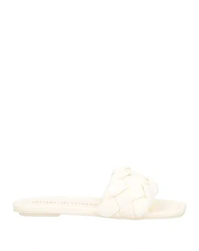 Stuart Weitzman Woman Sandals Ivory Size 7 Leather In Neutral