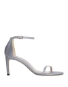Stuart Weitzman Woman Sandals Light Blue Size 5.5 Textile Fibers In Blue