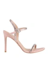Stuart Weitzman Woman Sandals Light Pink Size 9.5 Soft Leather In Pink