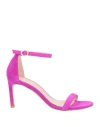 Stuart Weitzman Woman Sandals Mauve Size 9.5 Soft Leather In Purple