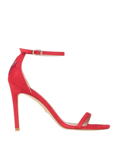 Stuart Weitzman Sandals In Red