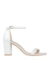Stuart Weitzman Leather Sandal In White