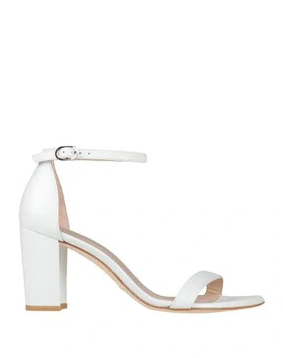 STUART WEITZMAN STUART WEITZMAN WOMAN SANDALS WHITE SIZE 6 SOFT LEATHER