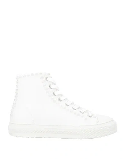 Stuart Weitzman Woman Sneakers White Size 5 Textile Fibers