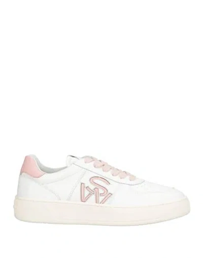 Stuart Weitzman Woman Sneakers White Size 6.5 Leather