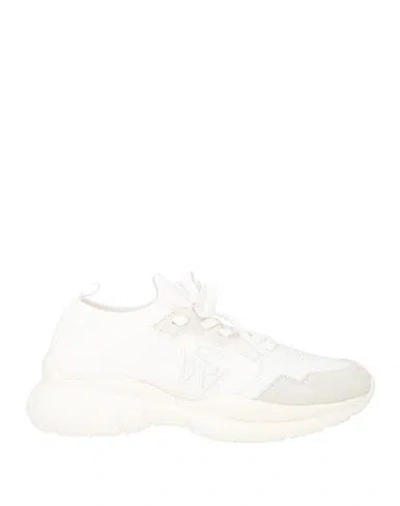 Stuart Weitzman Woman Sneakers White Size 6.5 Textile Fibers, Leather