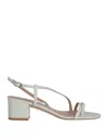 Stuart Weitzman Toe Strap Sandals In White