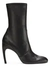 Stuart Weitzman Woman Ankle Boots Black Size 7.5 Leather In Black