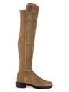 Stuart Weitzman Women's 5050 Bold Suede Over The Knee Boots In Khaki